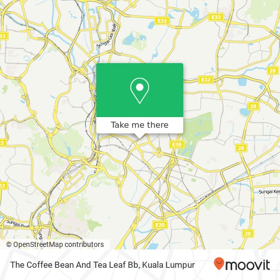 The Coffee Bean And Tea Leaf Bb map