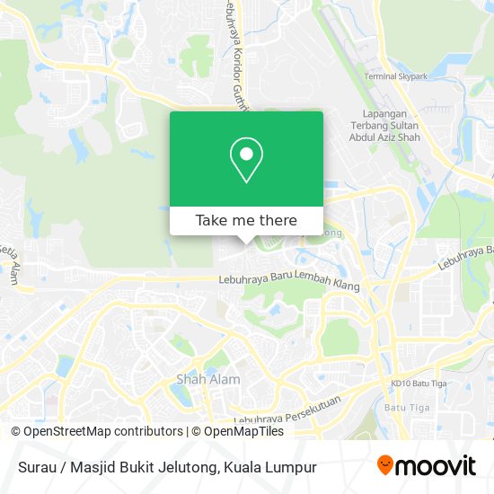 Peta Surau / Masjid Bukit Jelutong