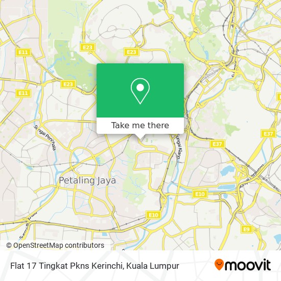 Flat 17 Tingkat Pkns Kerinchi map