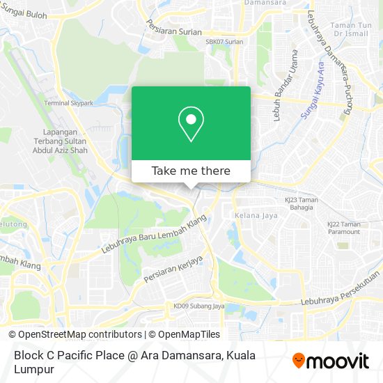 Block C Pacific Place @ Ara Damansara map