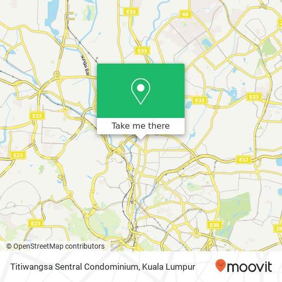 Titiwangsa Sentral Condominium map
