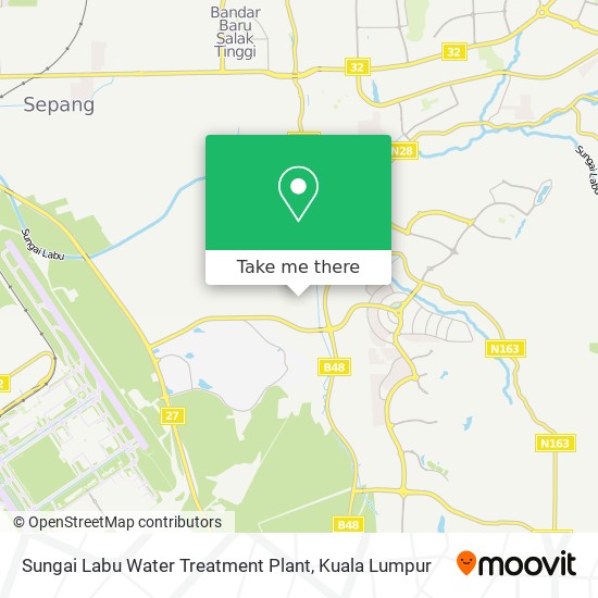 Sungai Labu Water Treatment Plant map