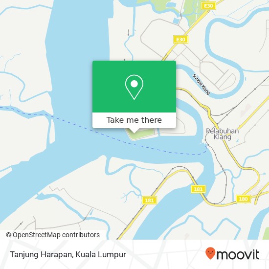 Tanjung Harapan map
