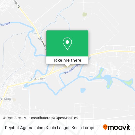 Peta Pejabat Agama Islam Kuala Langat