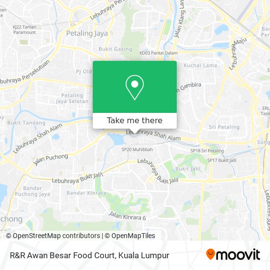 R&R Awan Besar Food Court map