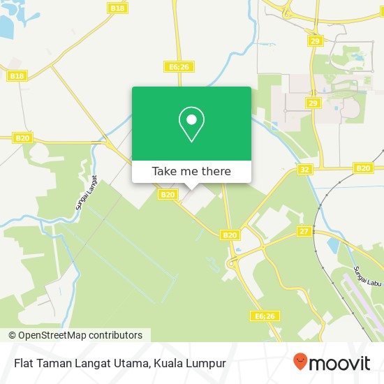 Flat Taman Langat Utama map
