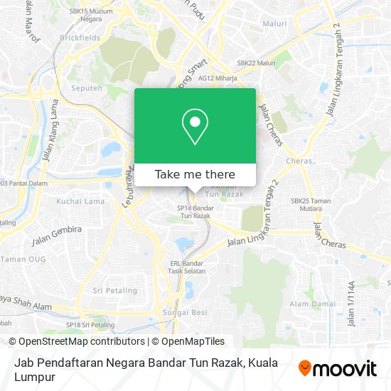 Peta Jab Pendaftaran Negara Bandar Tun Razak