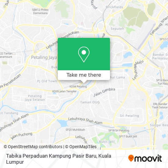 Tabika Perpaduan Kampung Pasir Baru map