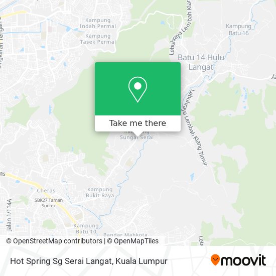 Hot Spring Sg Serai Langat map