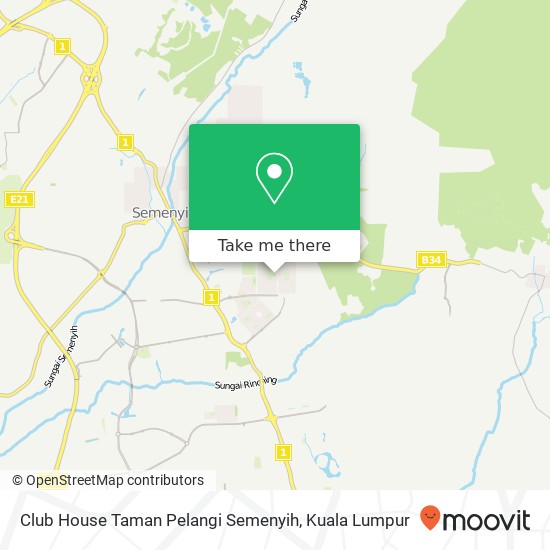 Club House Taman Pelangi Semenyih map