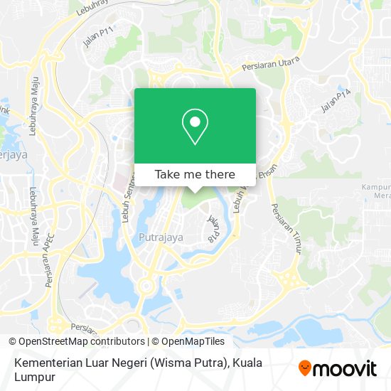 Peta Kementerian Luar Negeri (Wisma Putra)