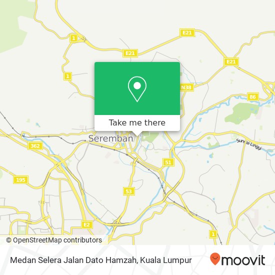 Medan Selera Jalan Dato Hamzah map