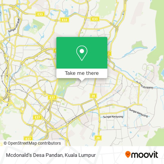 How To Get To Mcdonald S Desa Pandan In Kuala Lumpur By Bus Or Mrt Lrt