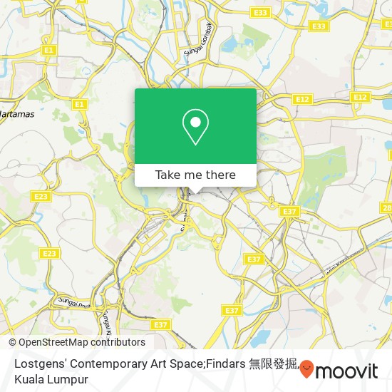 Lostgens' Contemporary Art Space;Findars 無限發掘 map