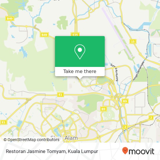 Peta Restoran Jasmine Tomyam