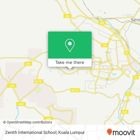 Zenith International School map
