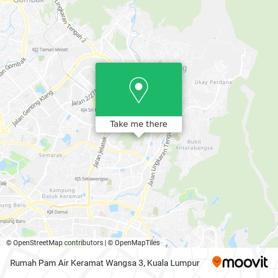 Rumah Pam Air Keramat Wangsa 3 map