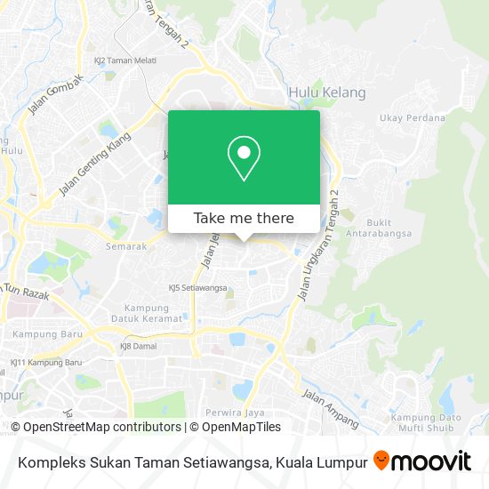 Peta Kompleks Sukan Taman Setiawangsa