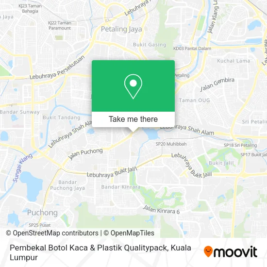 Pembekal Botol Kaca & Plastik Qualitypack map
