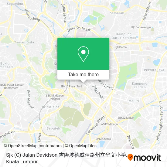 Sjk (C) Jalan Davidson 吉隆坡德威伸路州立华文小学 map