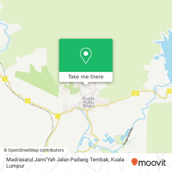 Peta Madrasatul Jami'Yah Jalan Padang Tembak