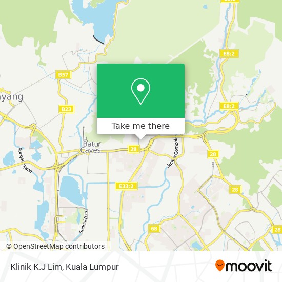 Klinik K.J Lim map