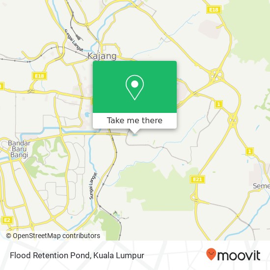 Flood Retention Pond map