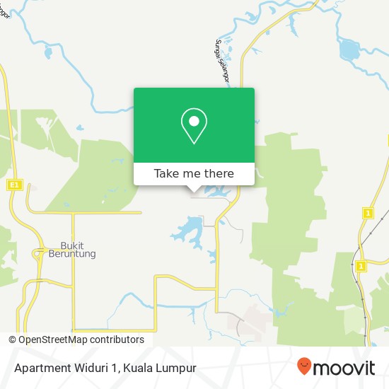 Apartment Widuri 1 map