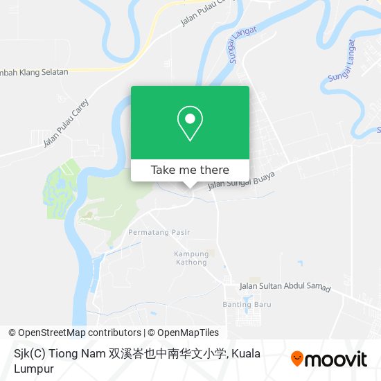 Peta Sjk(C) Tiong Nam 双溪峇也中南华文小学
