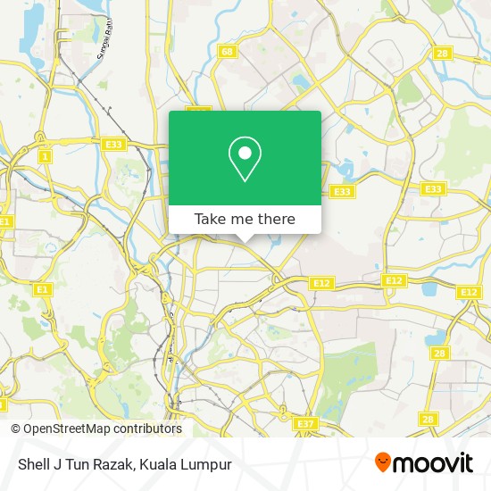 Shell J Tun Razak map