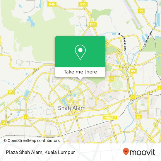 Plaza Shah Alam map