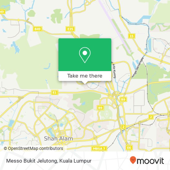 Messo Bukit Jelutong map