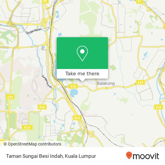 Taman Sungai Besi Indah map