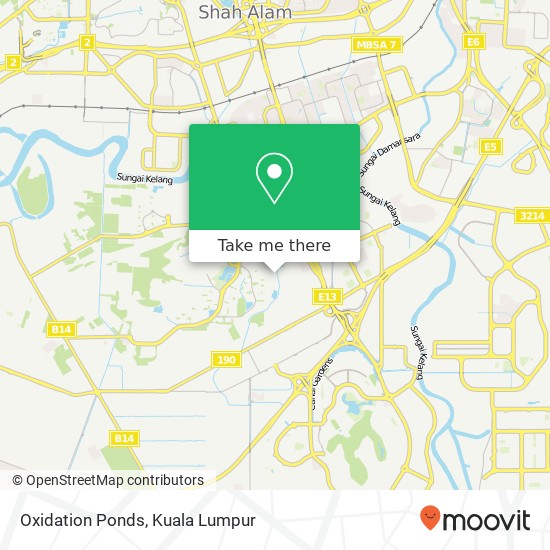 Oxidation Ponds map