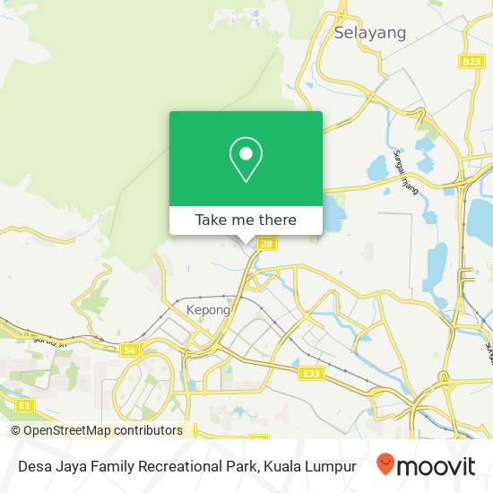 Peta Desa Jaya Family Recreational Park