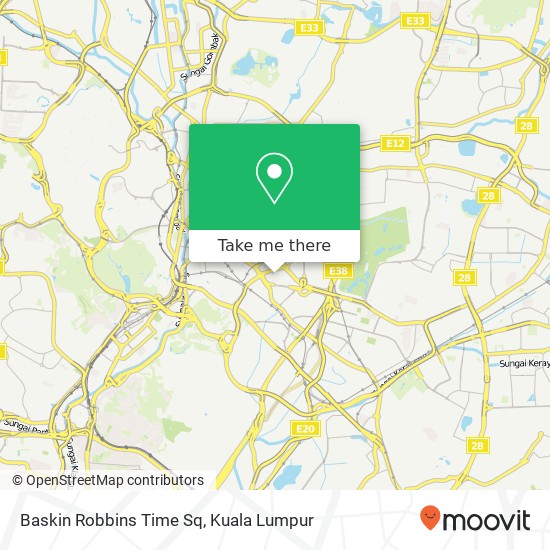 Baskin Robbins Time Sq map