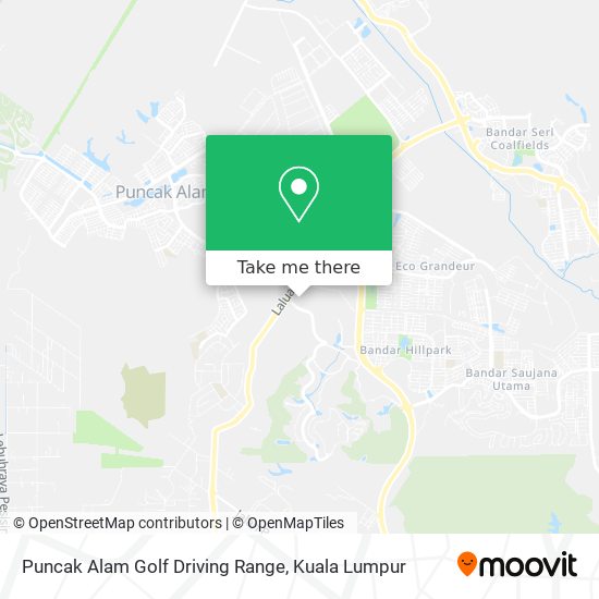 Puncak Alam Golf Driving Range map