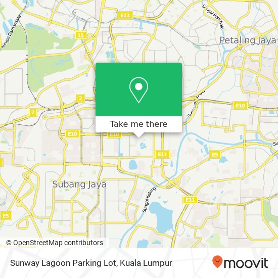 Sunway Lagoon Parking Lot map