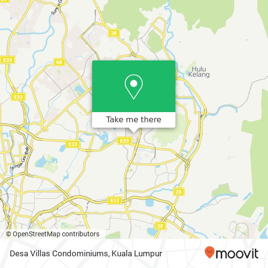 Desa Villas Condominiums map