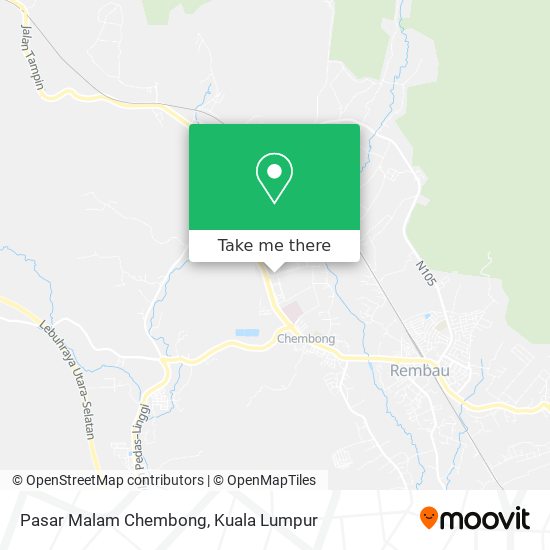 Peta Pasar Malam Chembong