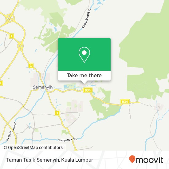 Peta Taman Tasik Semenyih