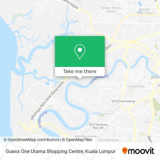 Peta Guess One Utama Shopping Centre