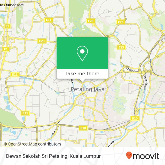 Dewan Sekolah Sri Petaling map