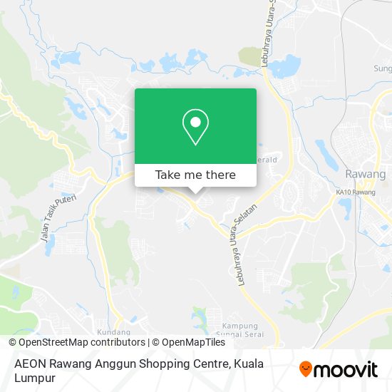 AEON Rawang Anggun Shopping Centre map