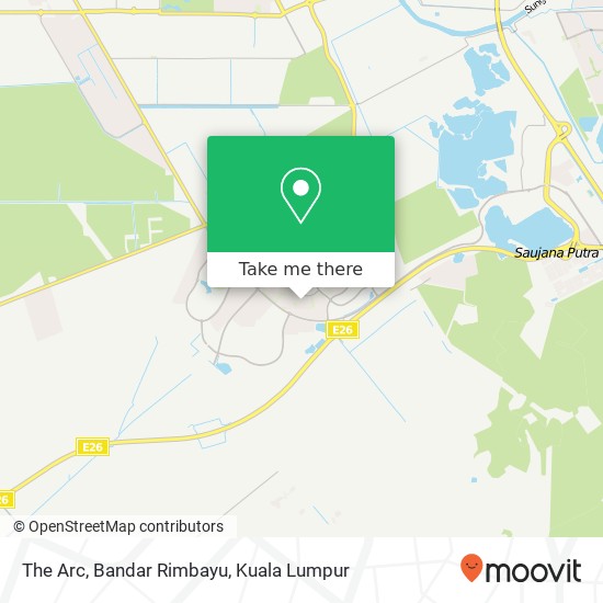 The Arc, Bandar Rimbayu map