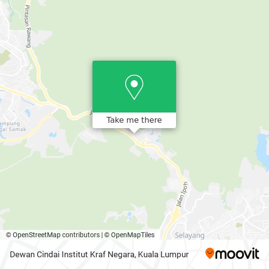 Dewan Cindai Institut Kraf Negara map