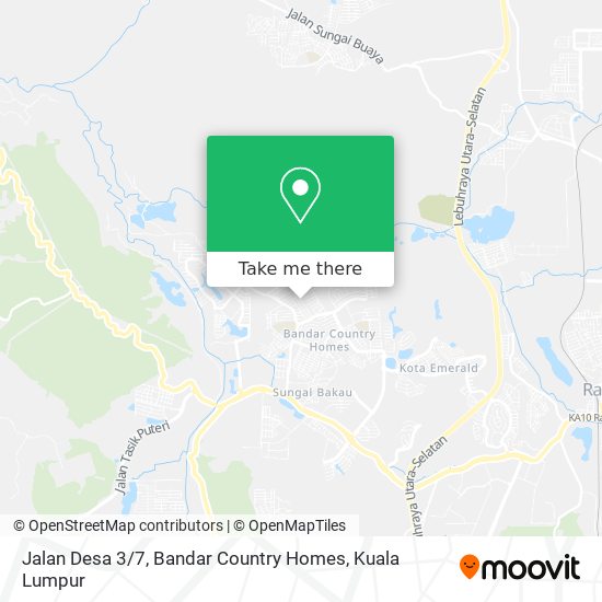 Jalan Desa 3 / 7, Bandar Country Homes map