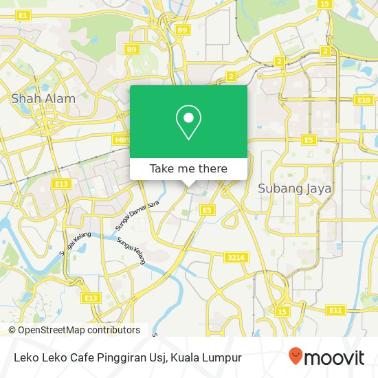Leko Leko Cafe Pinggiran Usj map