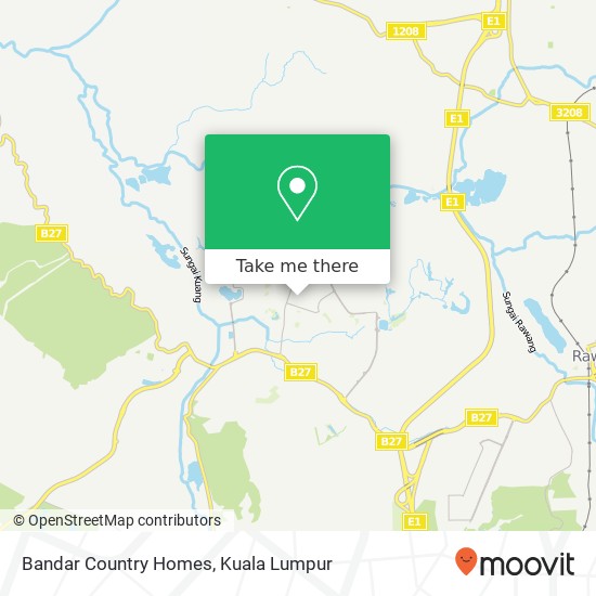 Bandar Country Homes map