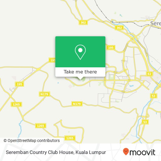 Seremban Country Club House map